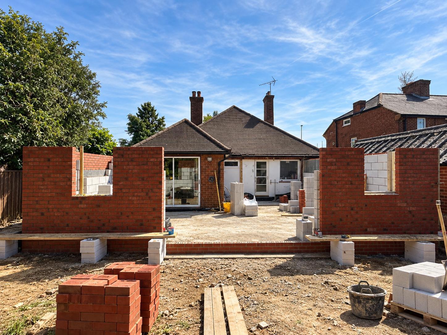 Extension under construction