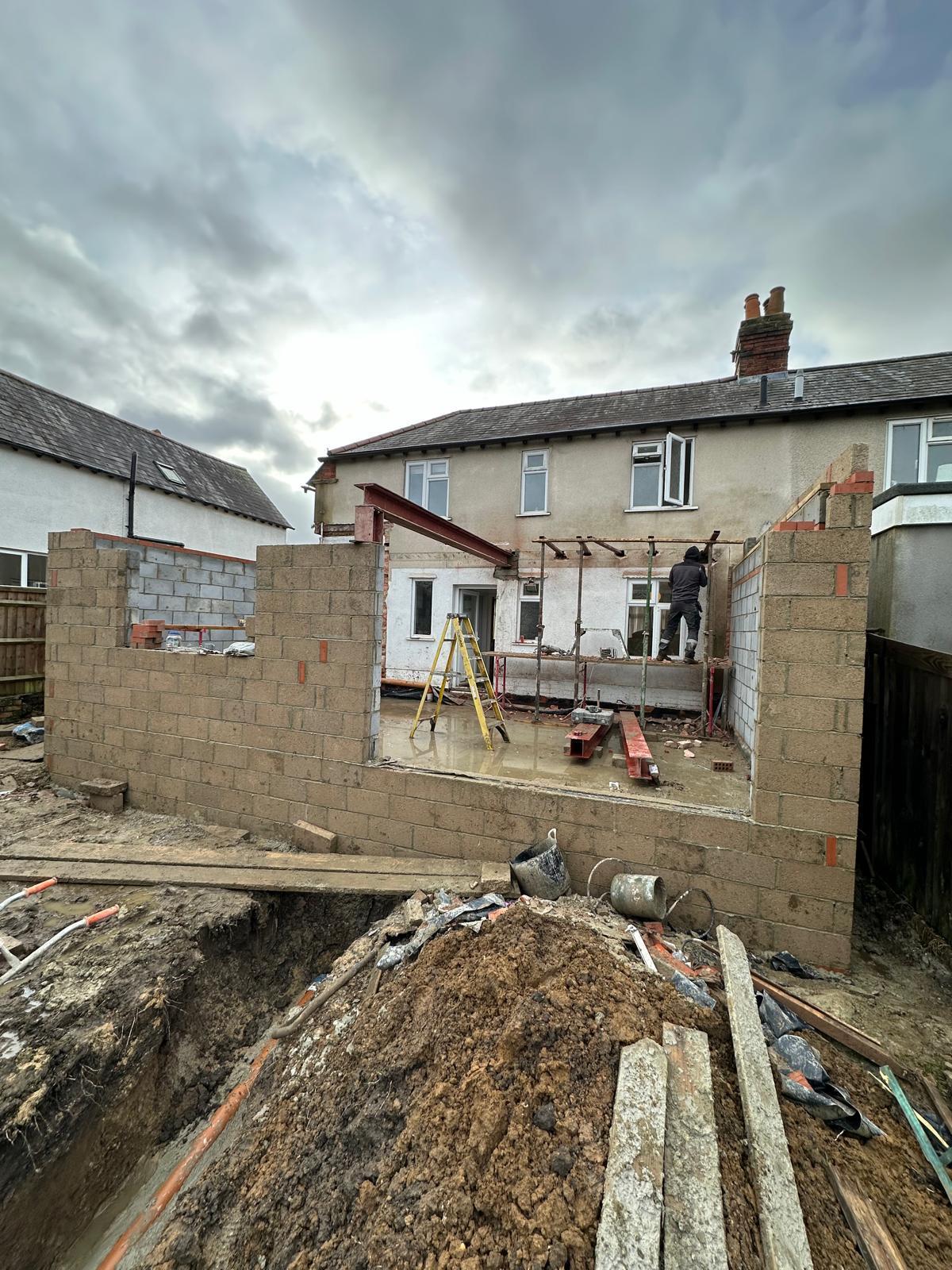 House extension being built