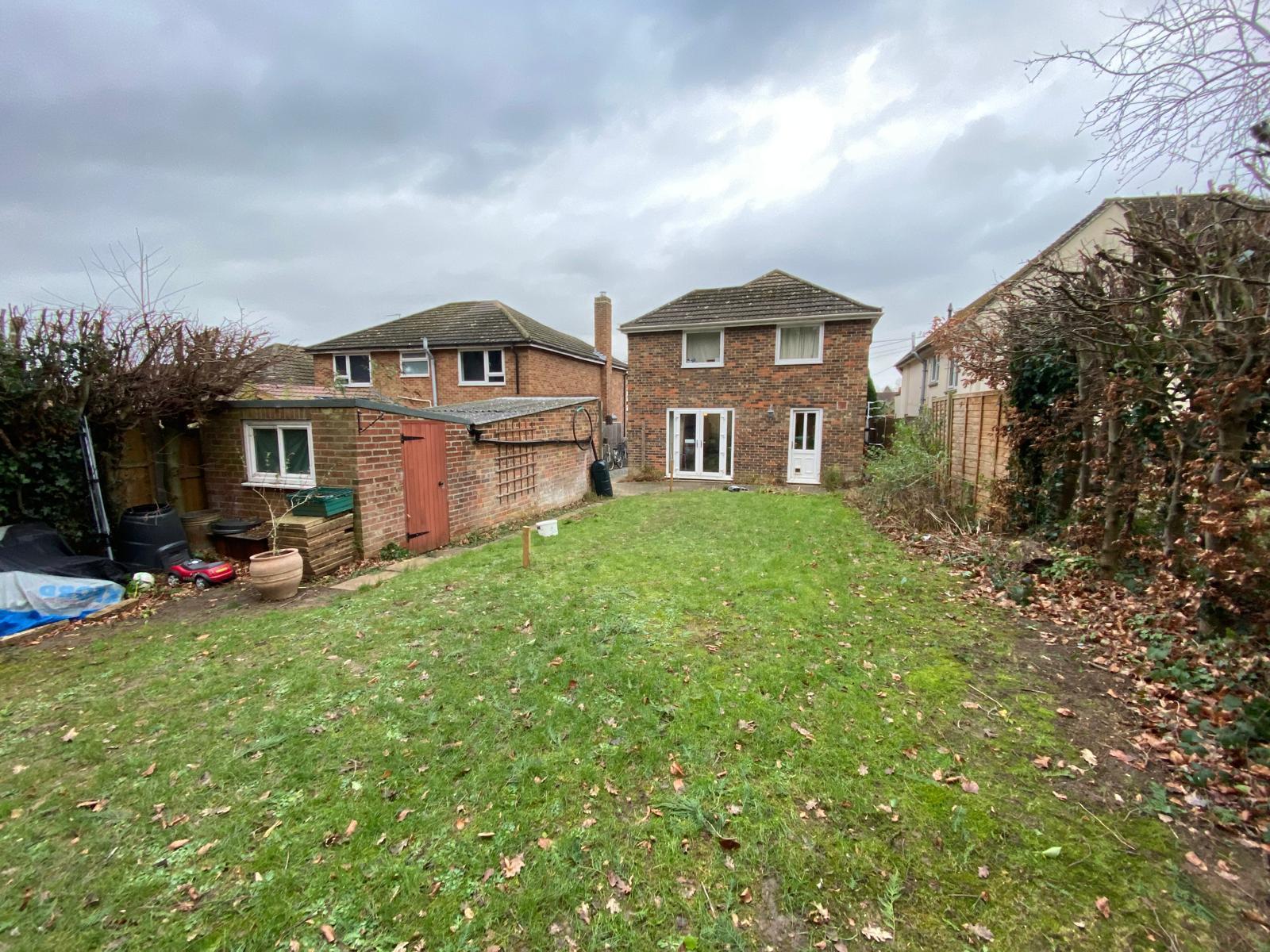 Rear garden of a detached property