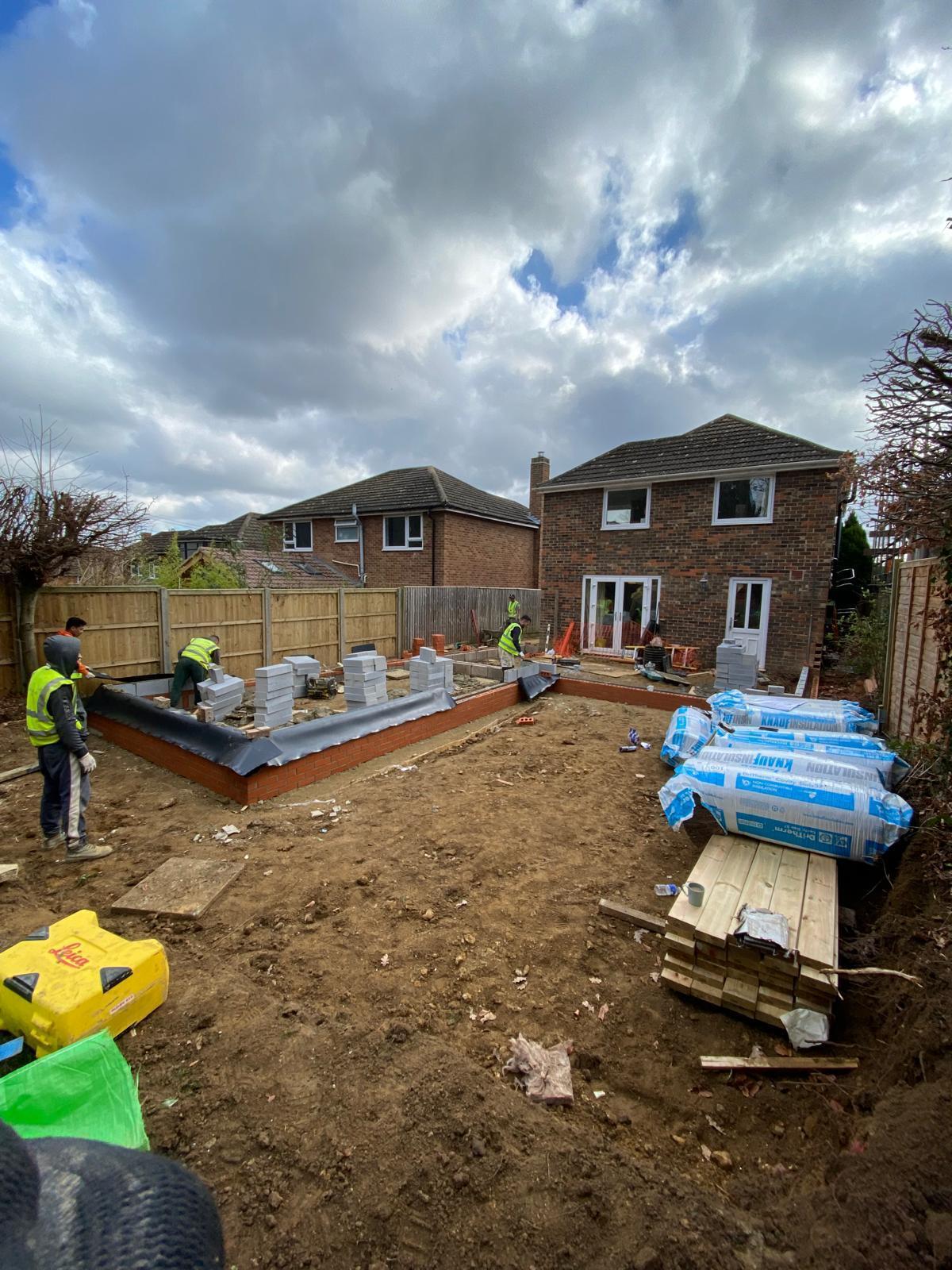House extension early stages