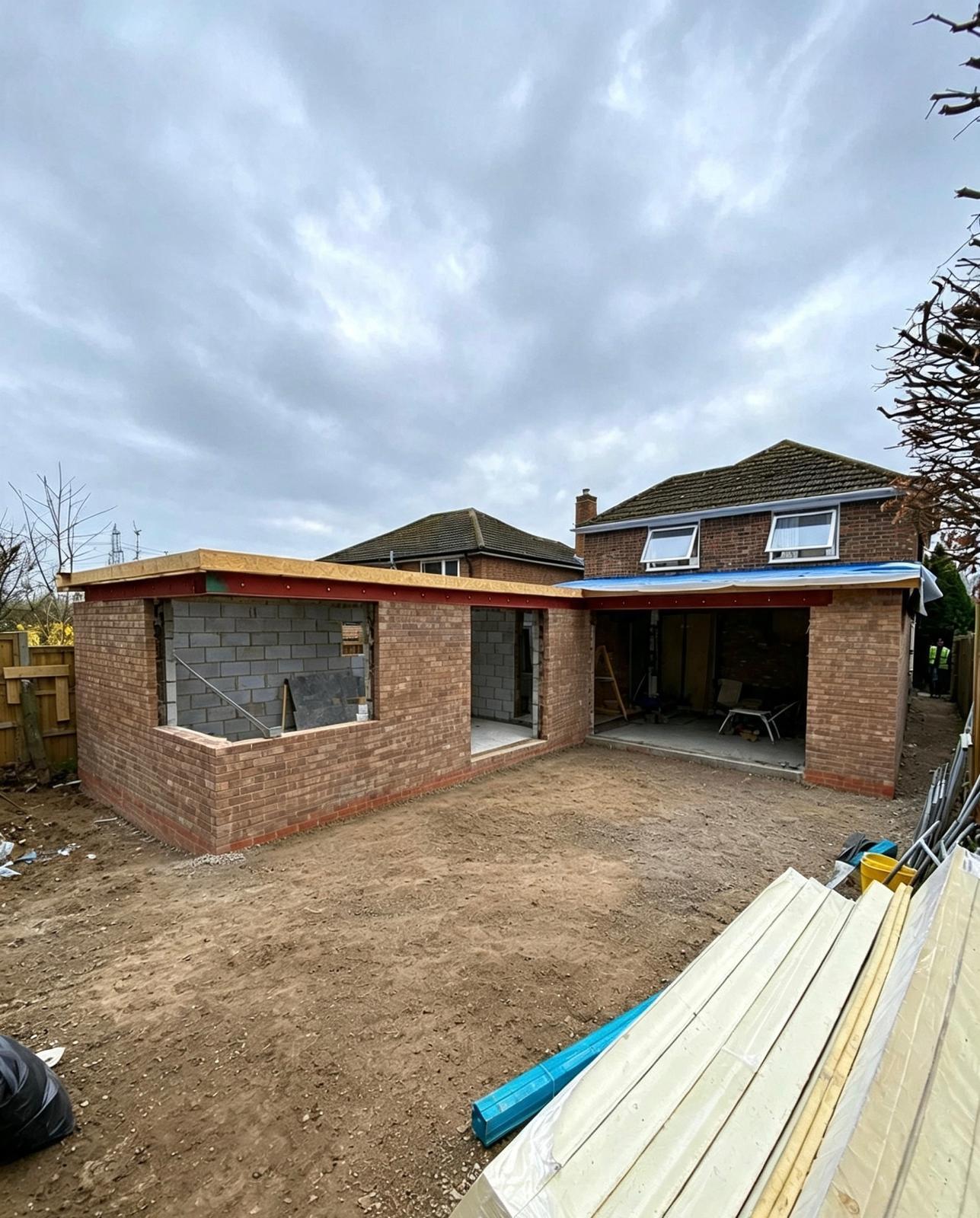 House extension in progress