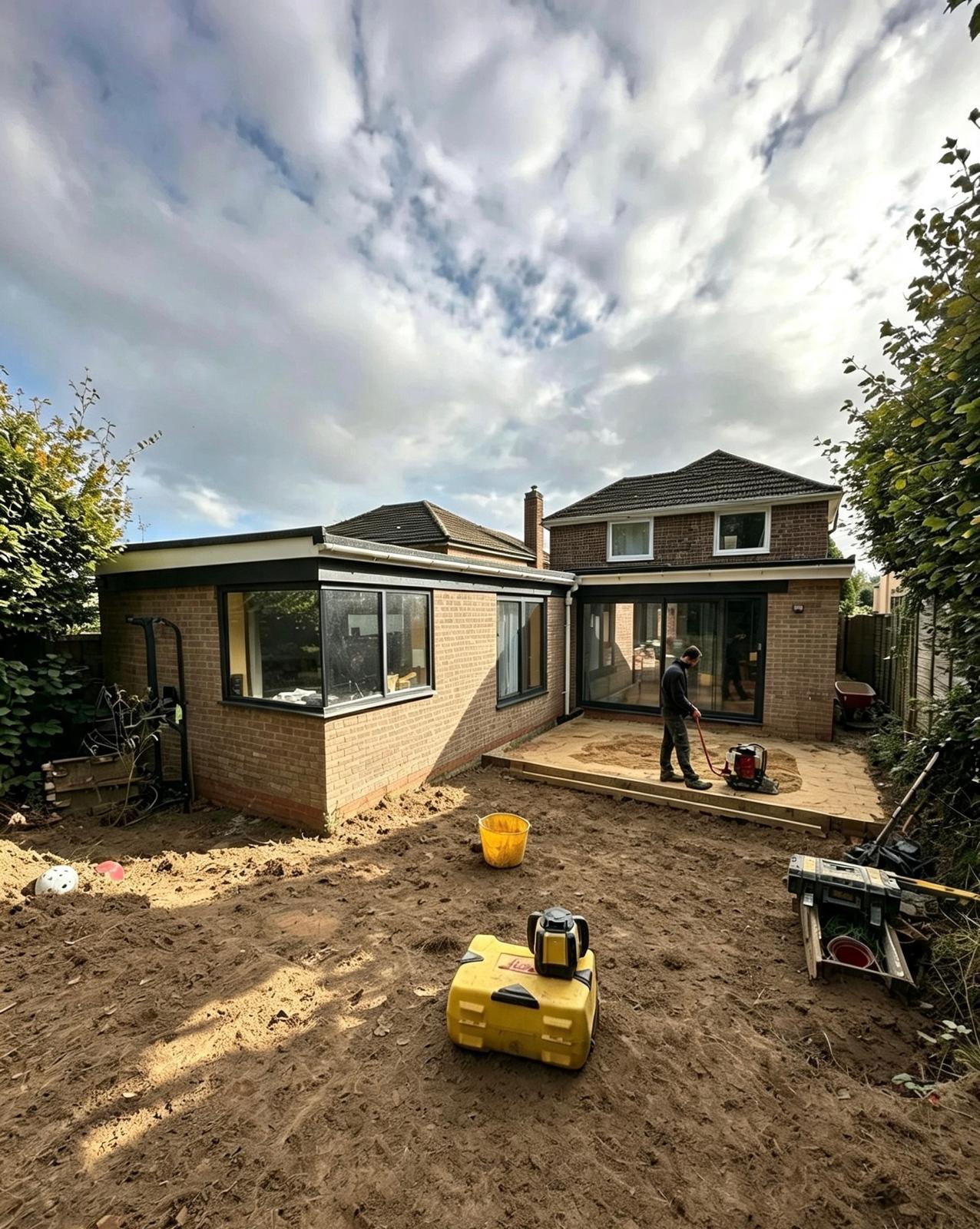House extension in progress