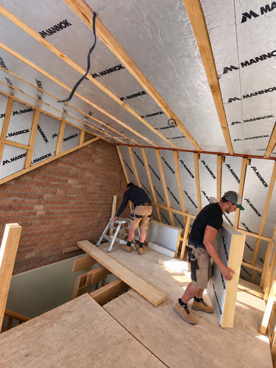Loft conversion from the inside. 