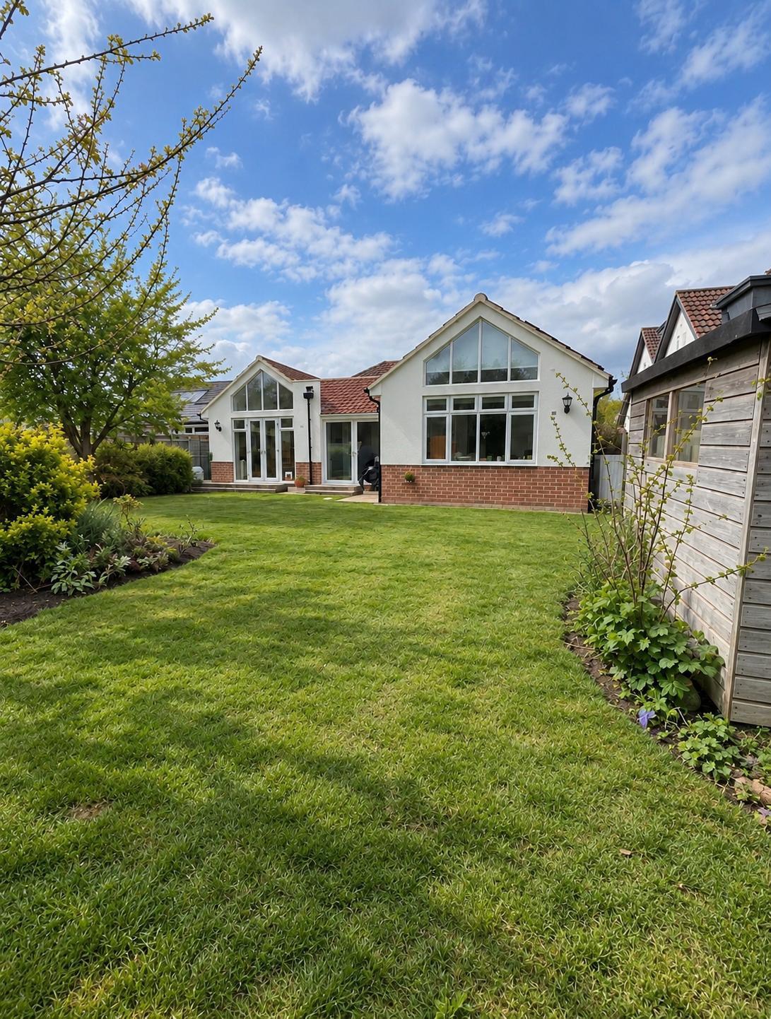 Rear garden house