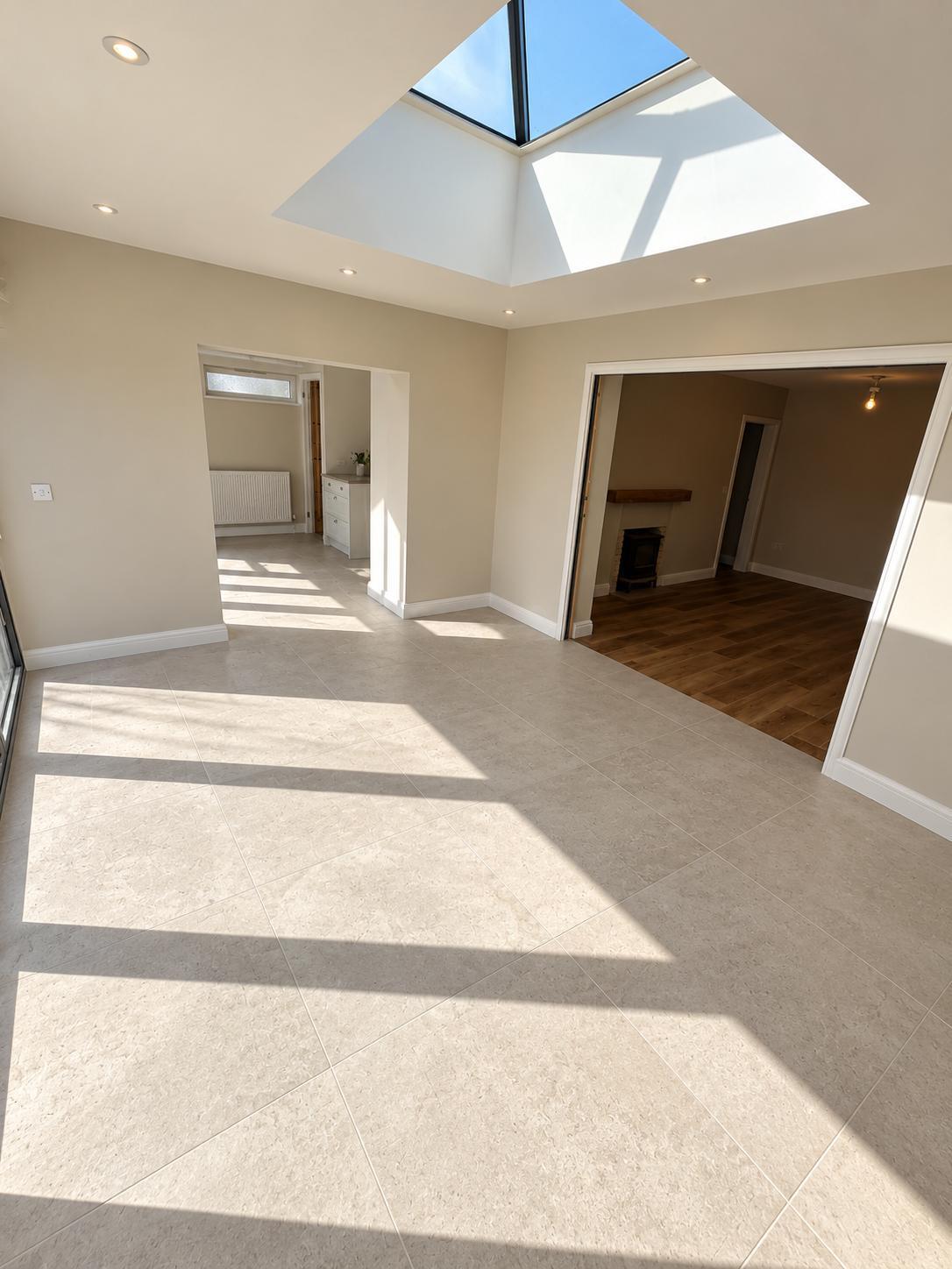 House extension from inside. 